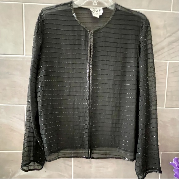 JMD New York Jackets & Coats Jmd New York Sheer Black Evening